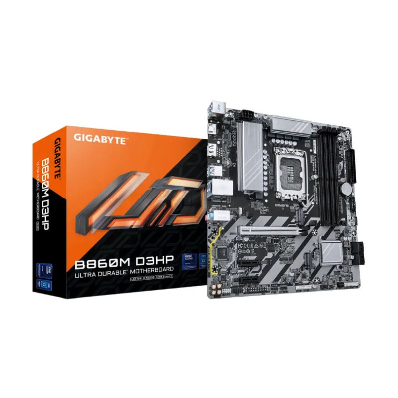 GIGABYTE - Placa Madre Gigabyte B860M D3HP, Intel LGA 1851 DDR5, mATX