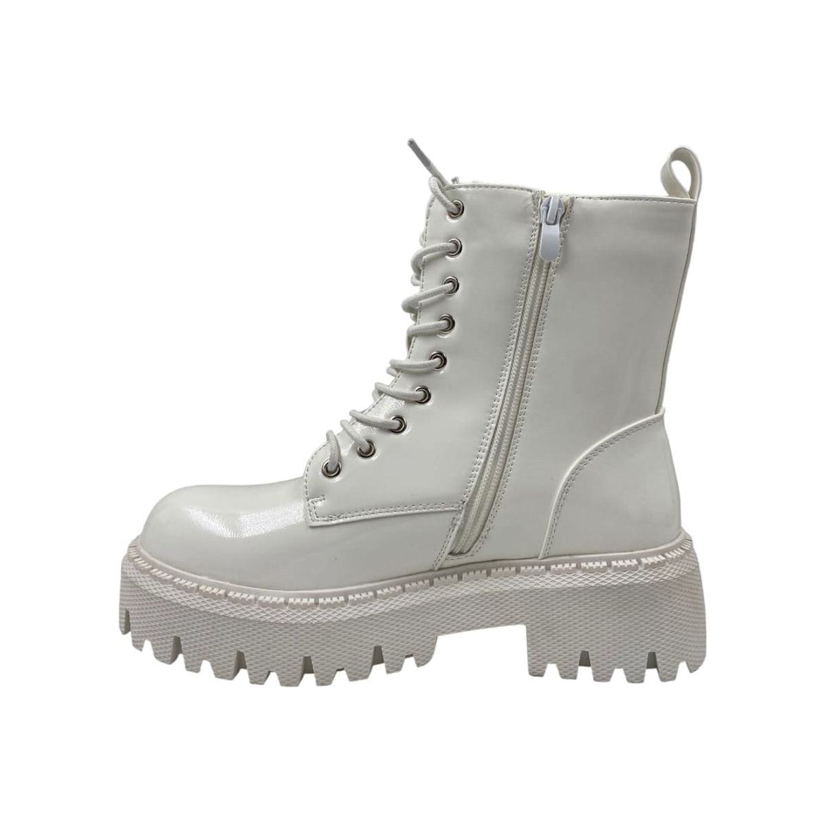 HERIEL - Botín Blanco Plataforma Mujer