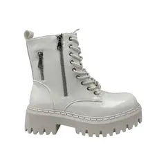 HERIEL - Botín Blanco Plataforma Mujer