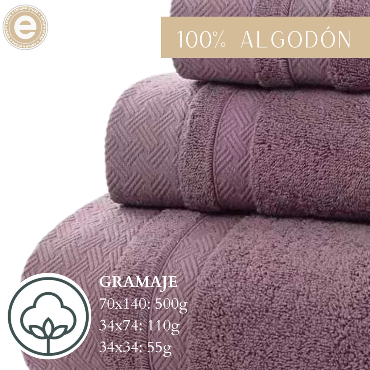 GARSIL - Toalla de Baño Algodon Pack Cuerpo Manos y Cara