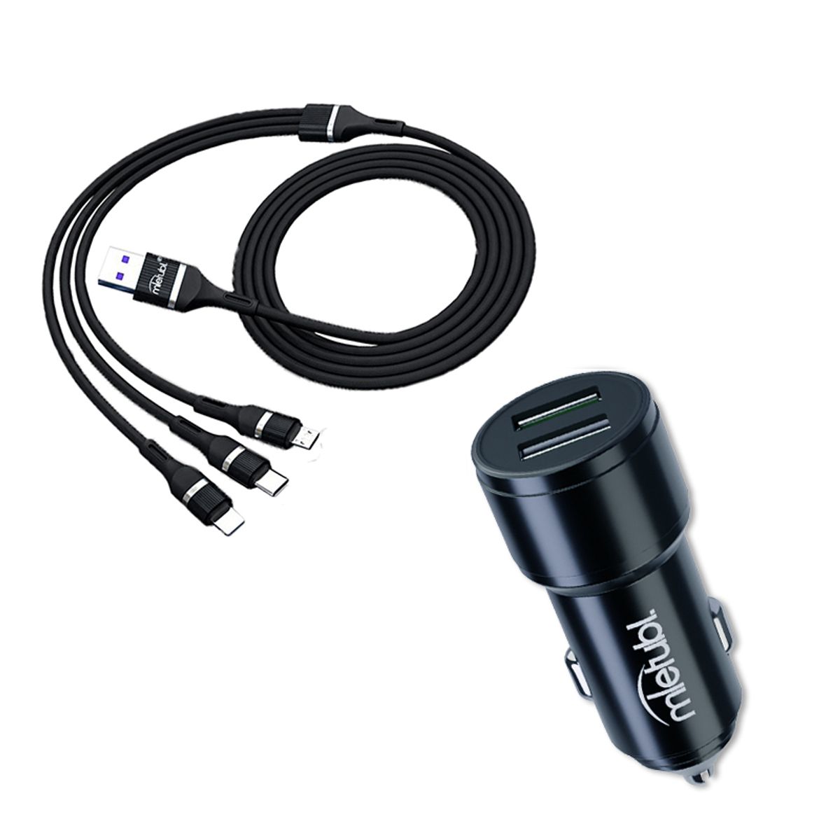 MIETUBL - Cargador Para Auto Doble Usb  / 30w / Qc3.0