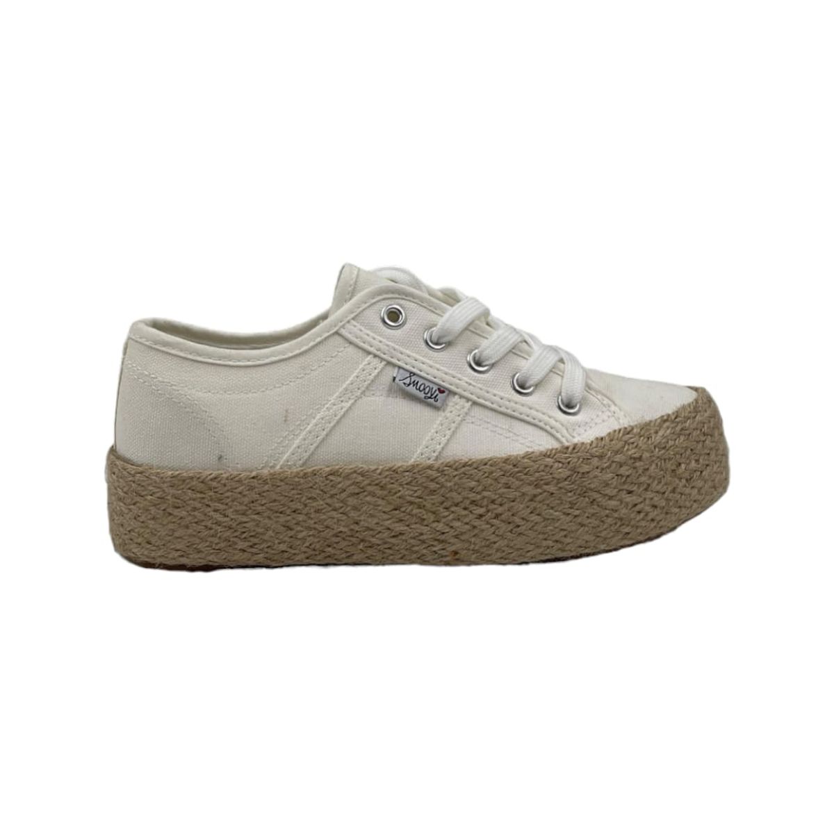 HERIEL - Zapatilla Blanca Plataforma Mujer