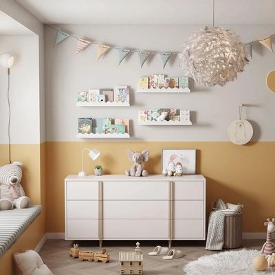 Imagen 2 del producto Repisas Flotantes Para Libros Ideal Para Niños Color Blanco Set de 4