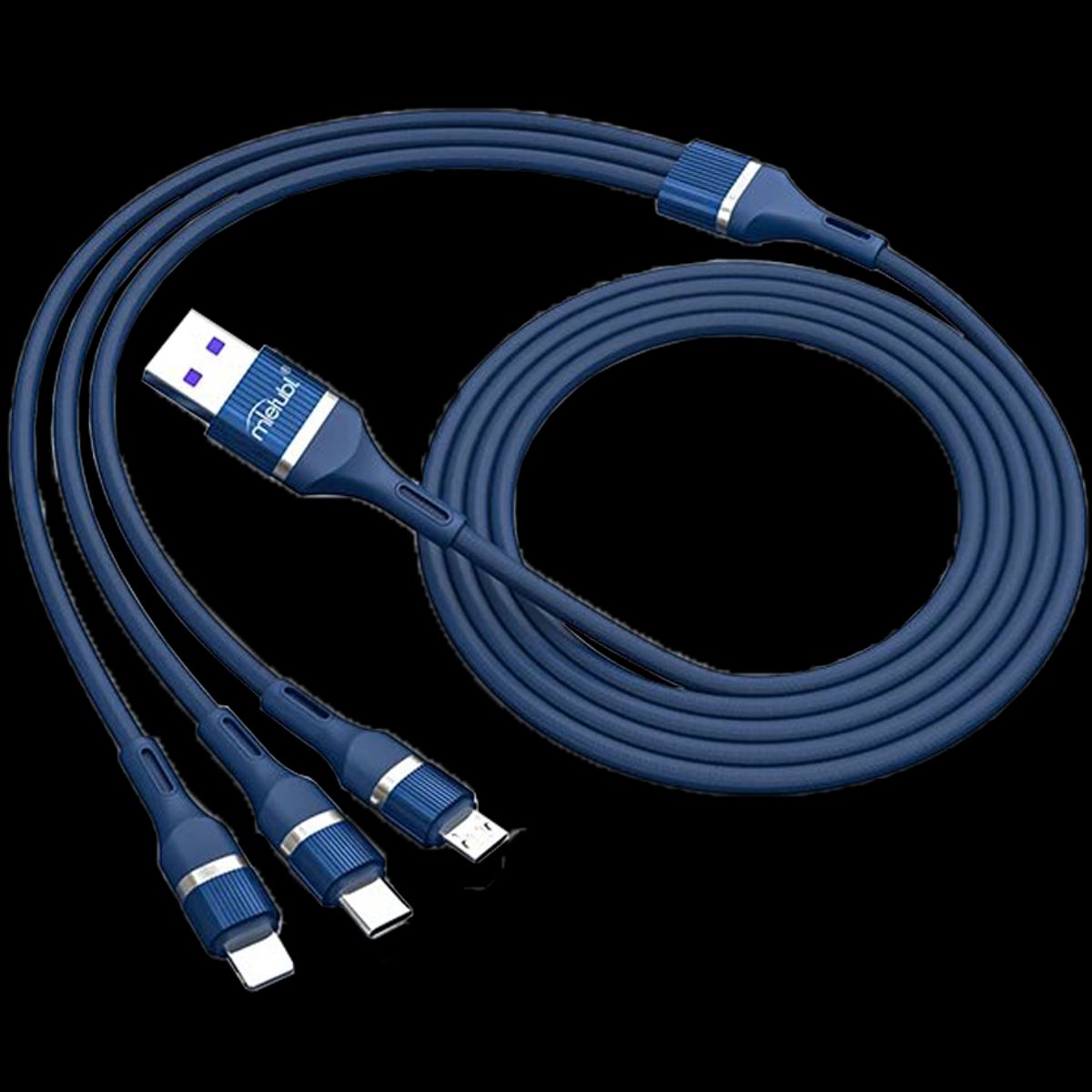 MIETUBL - Cable Cargador Mietubl Usb 3 En 1 Para Apple/tipo-c/microusb.