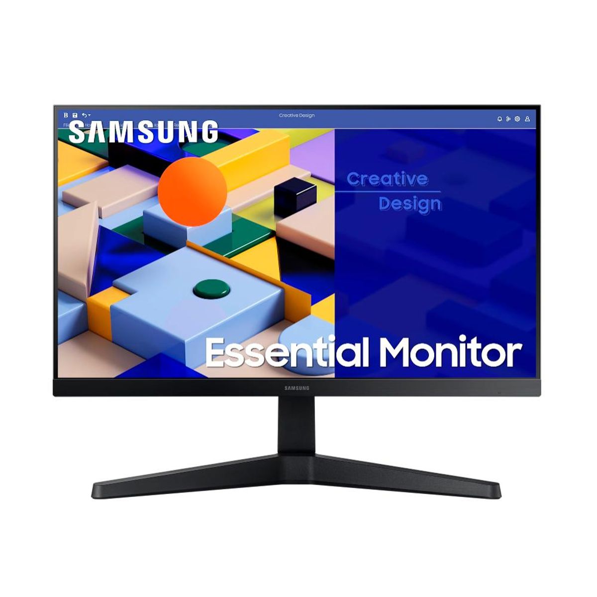 SAMSUNG - Monitor Plano Samsung 24 Panel IPS 75hz 5ms HDMI VGA FreeSync