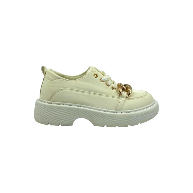 HERIEL - Zapatilla Blanca Plataforma Mujer