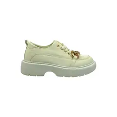 HERIEL - Zapatilla Blanca Plataforma Mujer