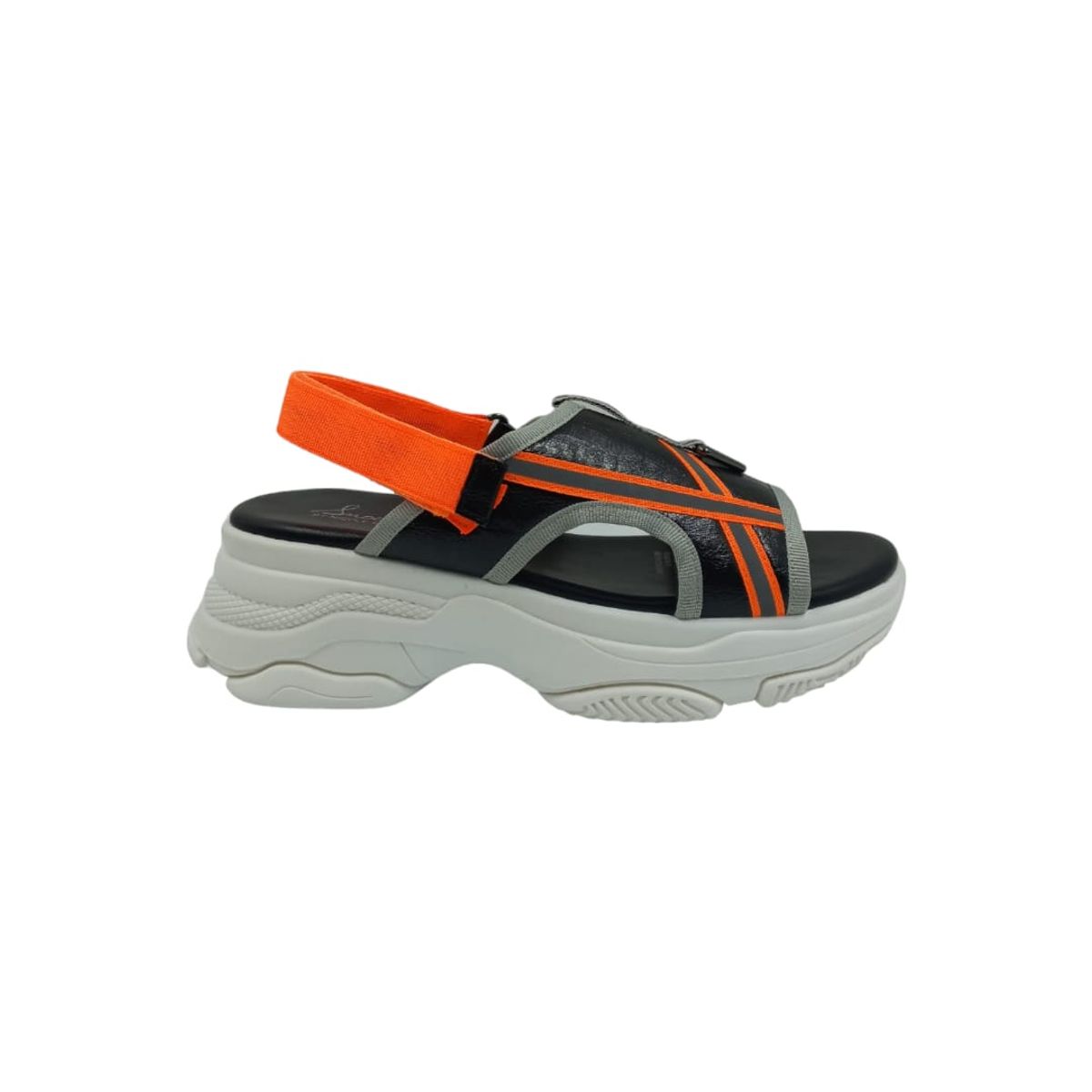 HERIEL - Sandalia Negra Plataforma Mujer