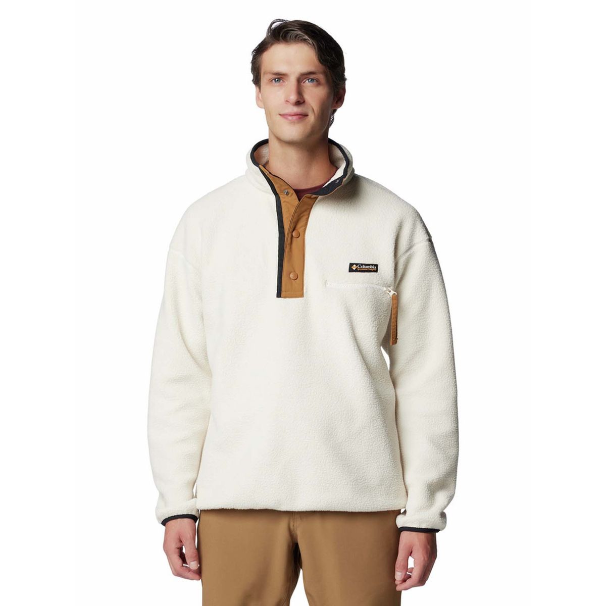 COLUMBIA - Polar Hombre Helvetia Snap Fleece Blanco COLUMBIA