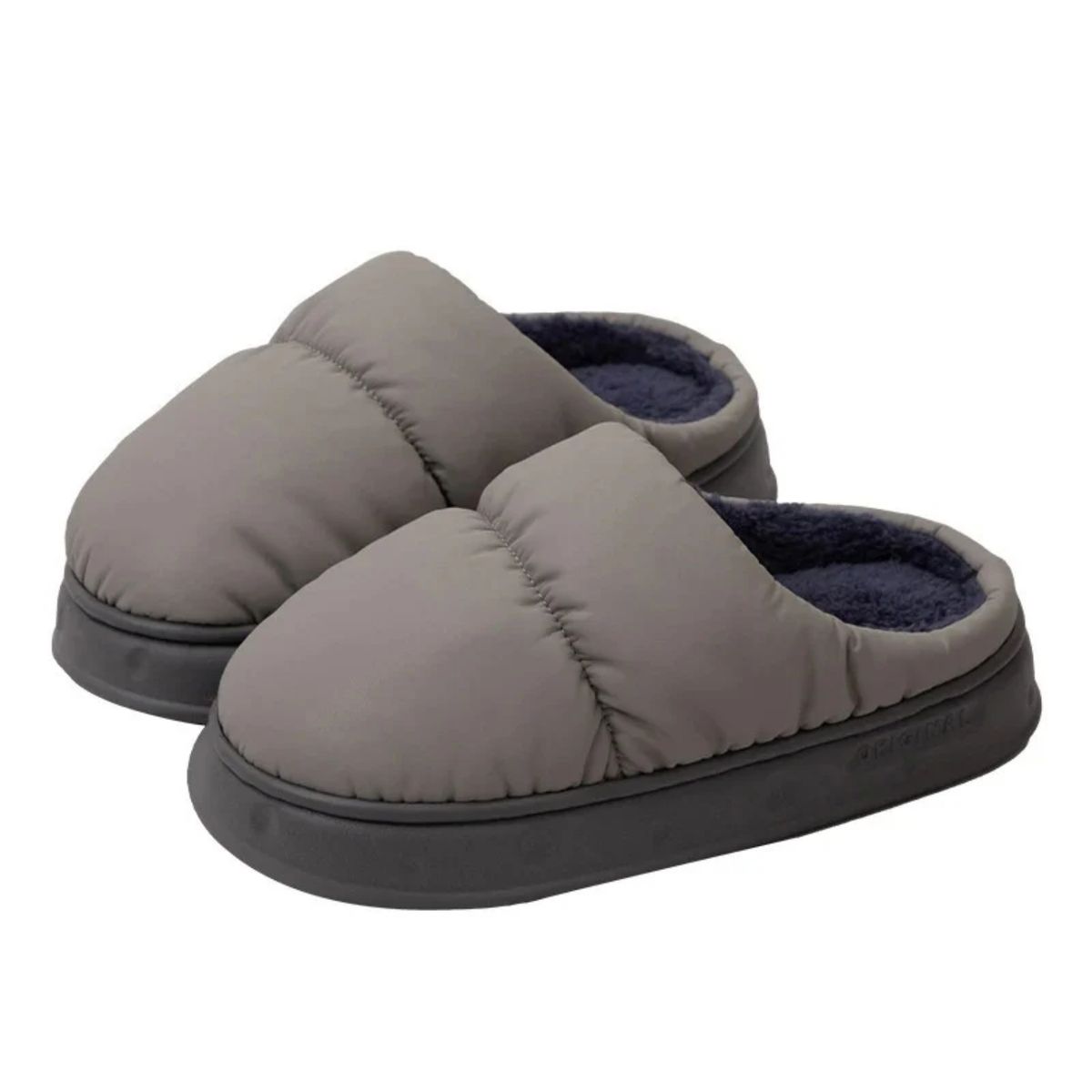 CRUSEC - Pantuflas De Algodón Acolchadas Polar Cálidas Impermeables