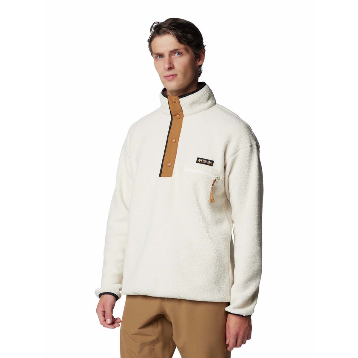 COLUMBIA - Polar Hombre Helvetia Snap Fleece Blanco COLUMBIA