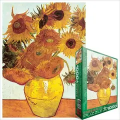EUROGRAPHICS - 6000-3688 TWELVE SUNFLOWERS BY VAN GOGH PUZZLE