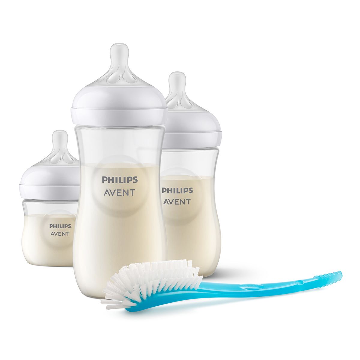 AVENT - Set Natural 3.0 Basico (125-260-330Ml + Cepillo) Avent