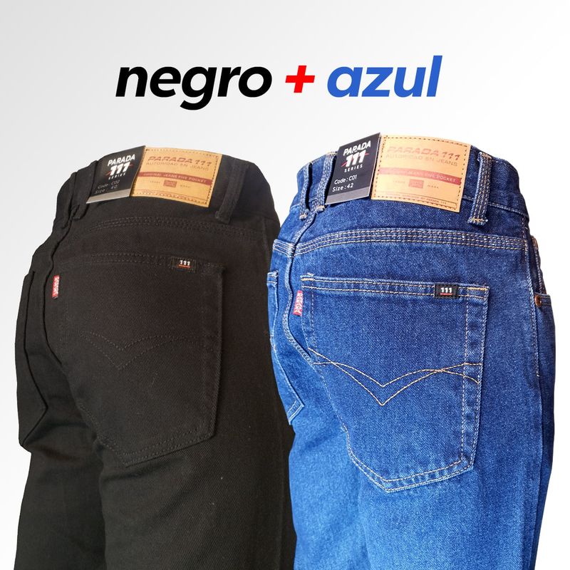 PARADA 111 - 2 x JEANS PARADA 111 CLASICO SERIES C01 + C02