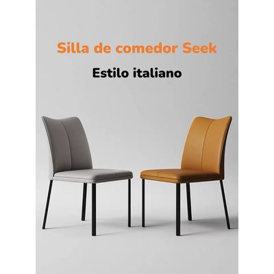 Imagen 2 del producto Pack 2 Sillas De Comedor Gris Seek By