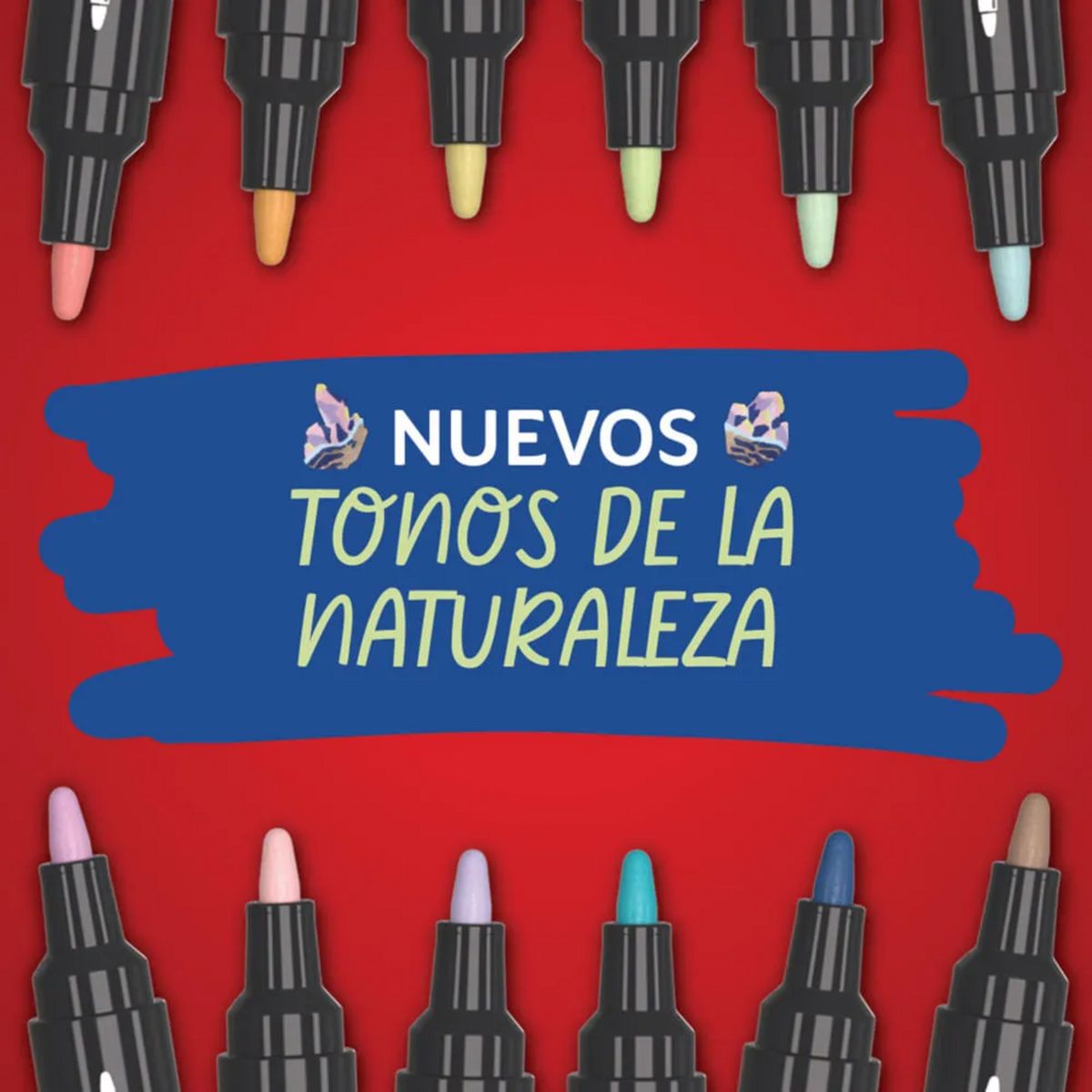 SHARPIE - Set Lapices Acrilico Sharpie 12 Tonos Naturaleza Punta Bala