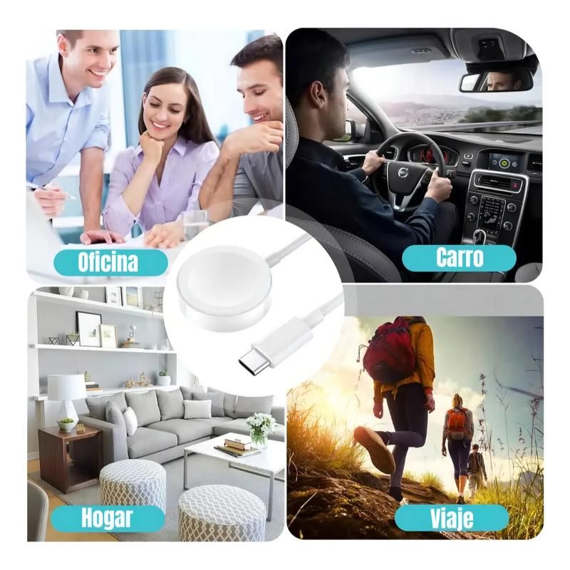 GENERICO - Genérica Cargador Inalámbrico USB-C C Blanco compatible iPhone