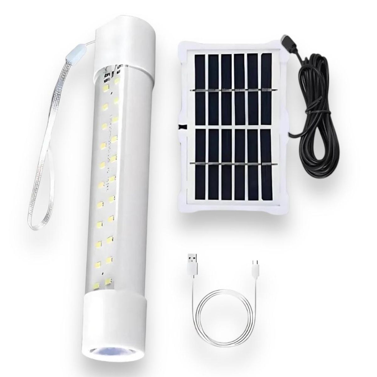 GENERICO - Lámpara Tubo Led De Emergencia Solar Y Recargable