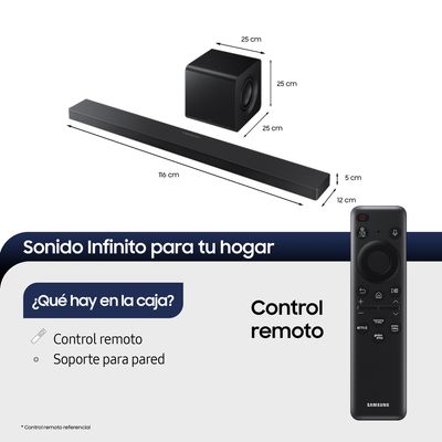 Imagen 2 del producto Q-Series Soundbar HW-QS700F 312 Subwoofer 2025