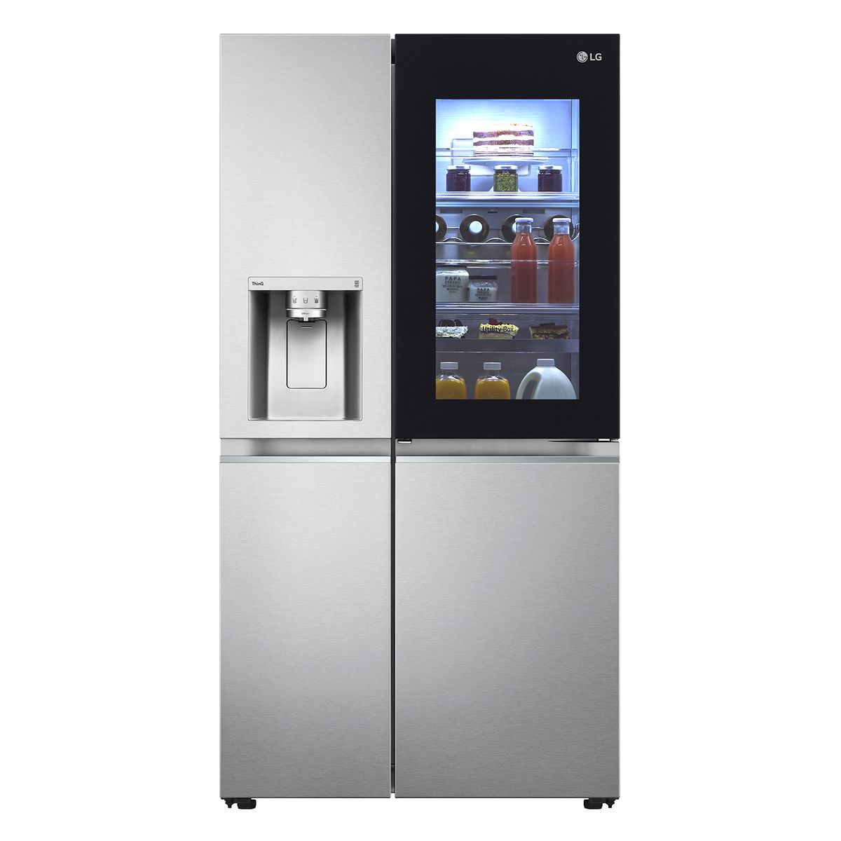 LG - Refrigerador Side by Side LG 598 Litros con  Instaview™ LS66SXNC