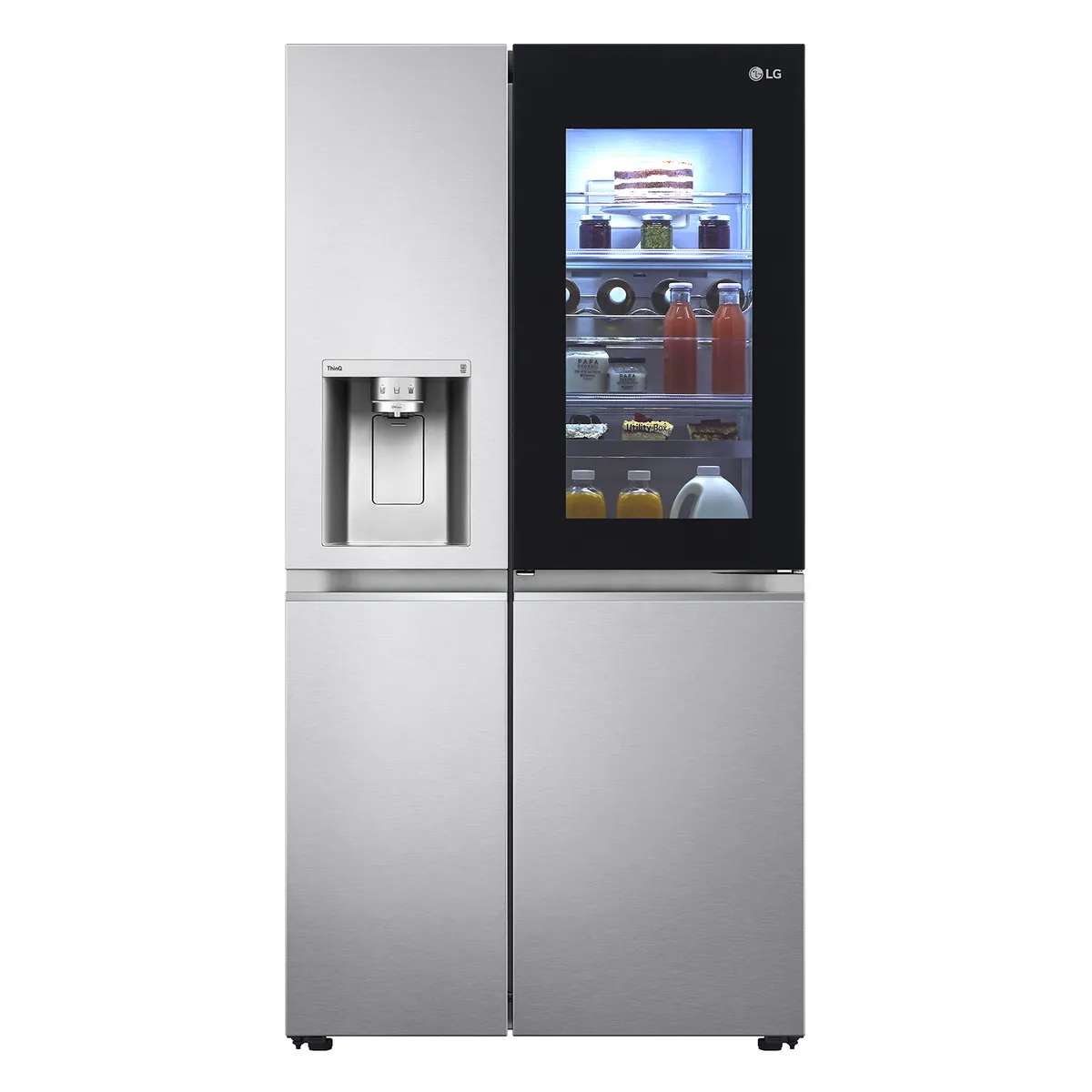 LG - Refrigerador Side by Side LG 598 Litros con  Instaview™ LS66SXNC