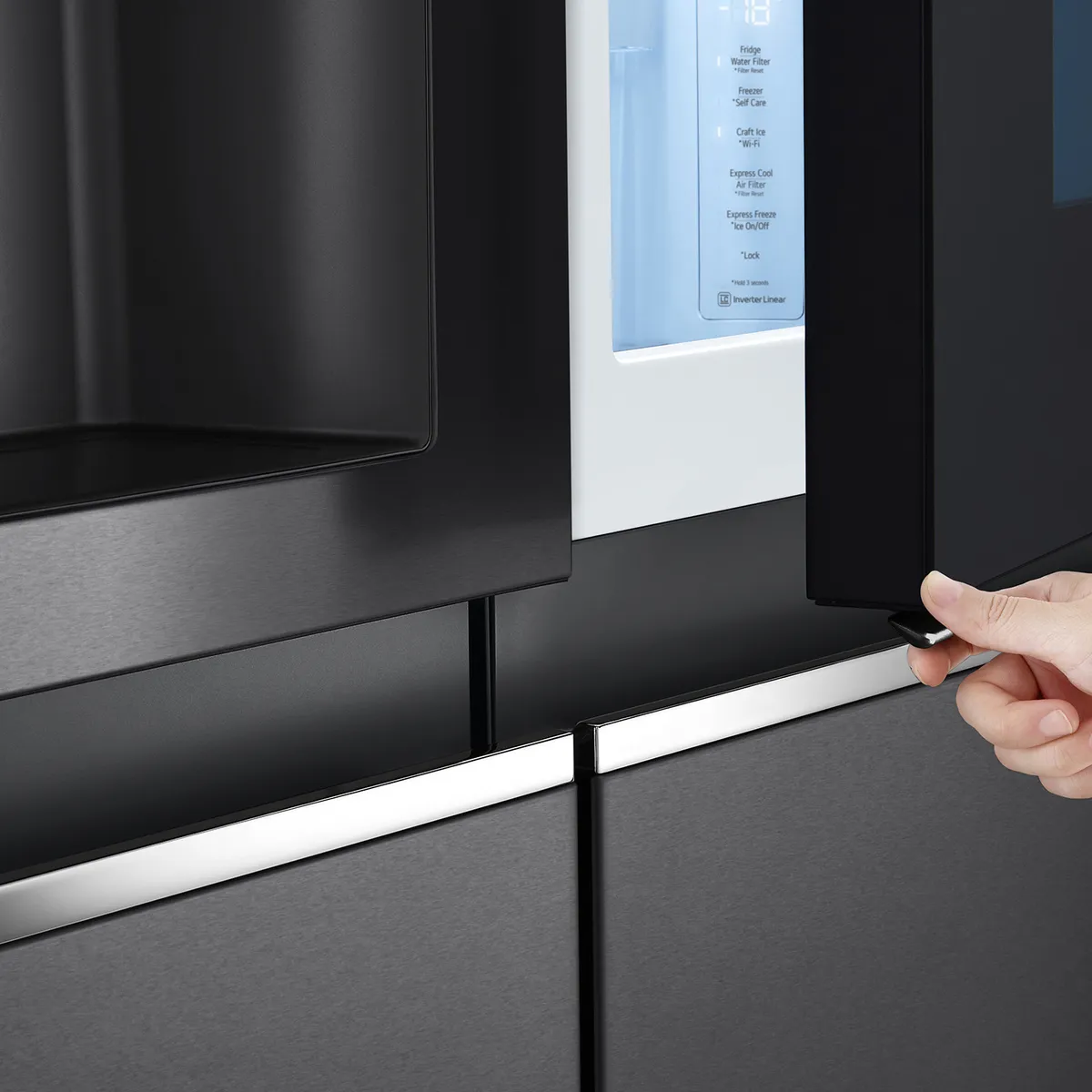 LG - Refrigerador Side by Side LG 598 Litros con  Instaview™ LS66SXNC