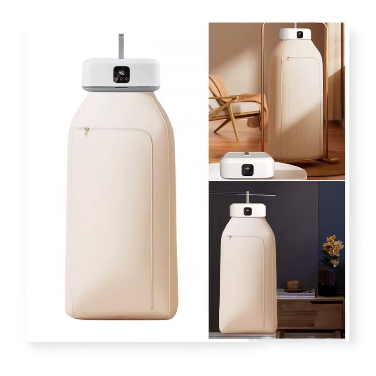 GENERICO - Secador Ropa Portatil Tendederos Ropa Facil Tendedero Beige