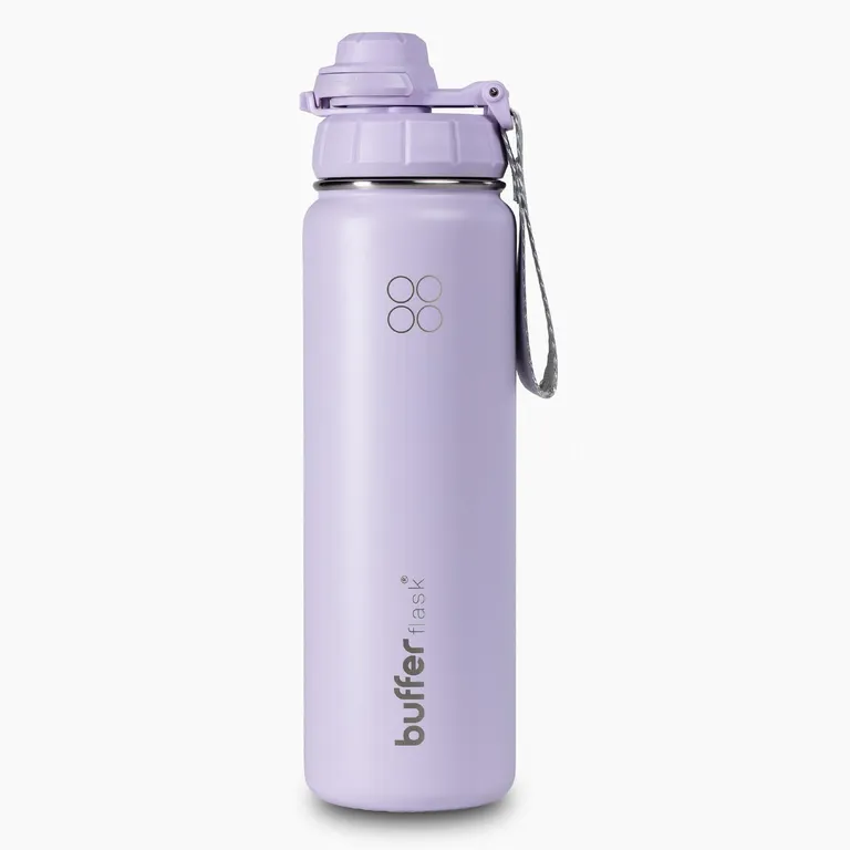 Termo Botella Agua Termica Acero Inox + Tapas 700ml - Lila