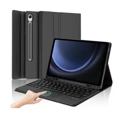 GENERICO - Funda Con Teclado Español Touchpad Para Tablet S10 Fe Negro