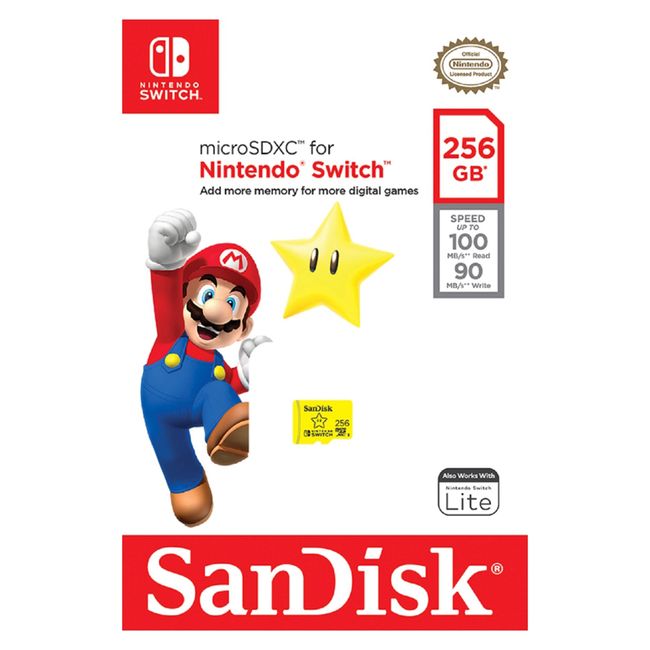 SANDISK - Micro SD Nintendo SWITCH  UHS-I CARD 256GB Sandisk