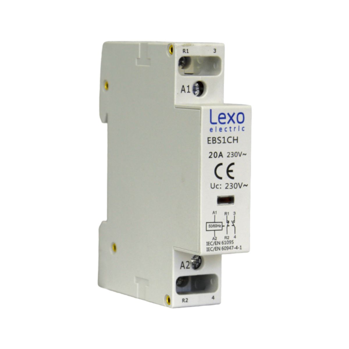 LEXO - Contactor Modular 20A 1NO + 1NC Bobina 220V Lexo.