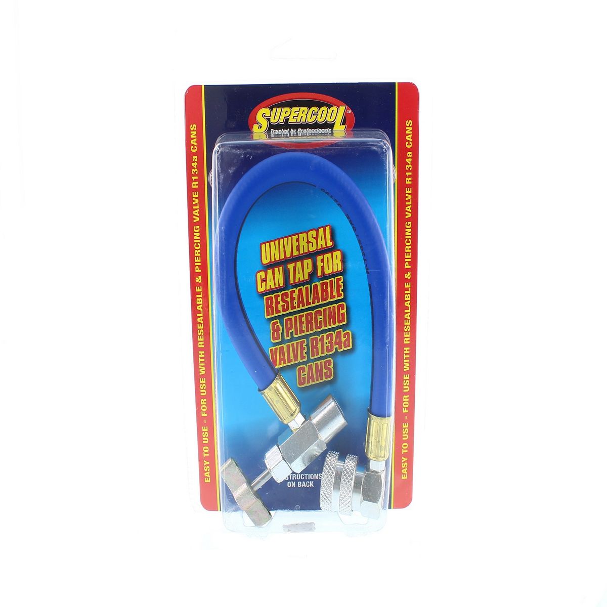 TSI SUPERCOOL - Adaptador con Manguera de Carga para Latas R134a Supercool.
