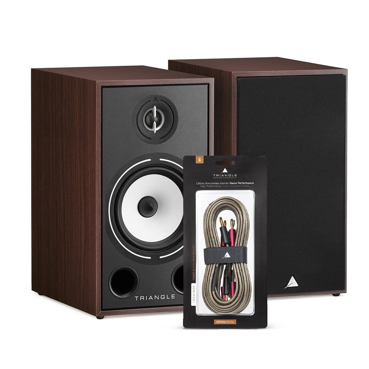 TRIANGLE - Parlante Monitor Triangle – Borea BR03 + Cable de Parlante Hifi Opera Speaker 2.5 mtr Triangle