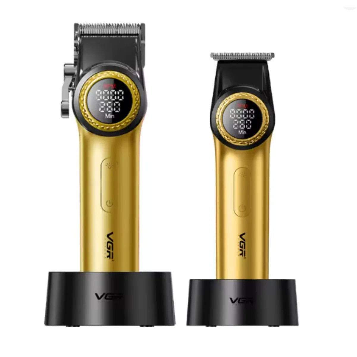 VGR VOYAGER - Barber Combo Dorado VGR Pro Cortapelo V-001 + Patillera V-977