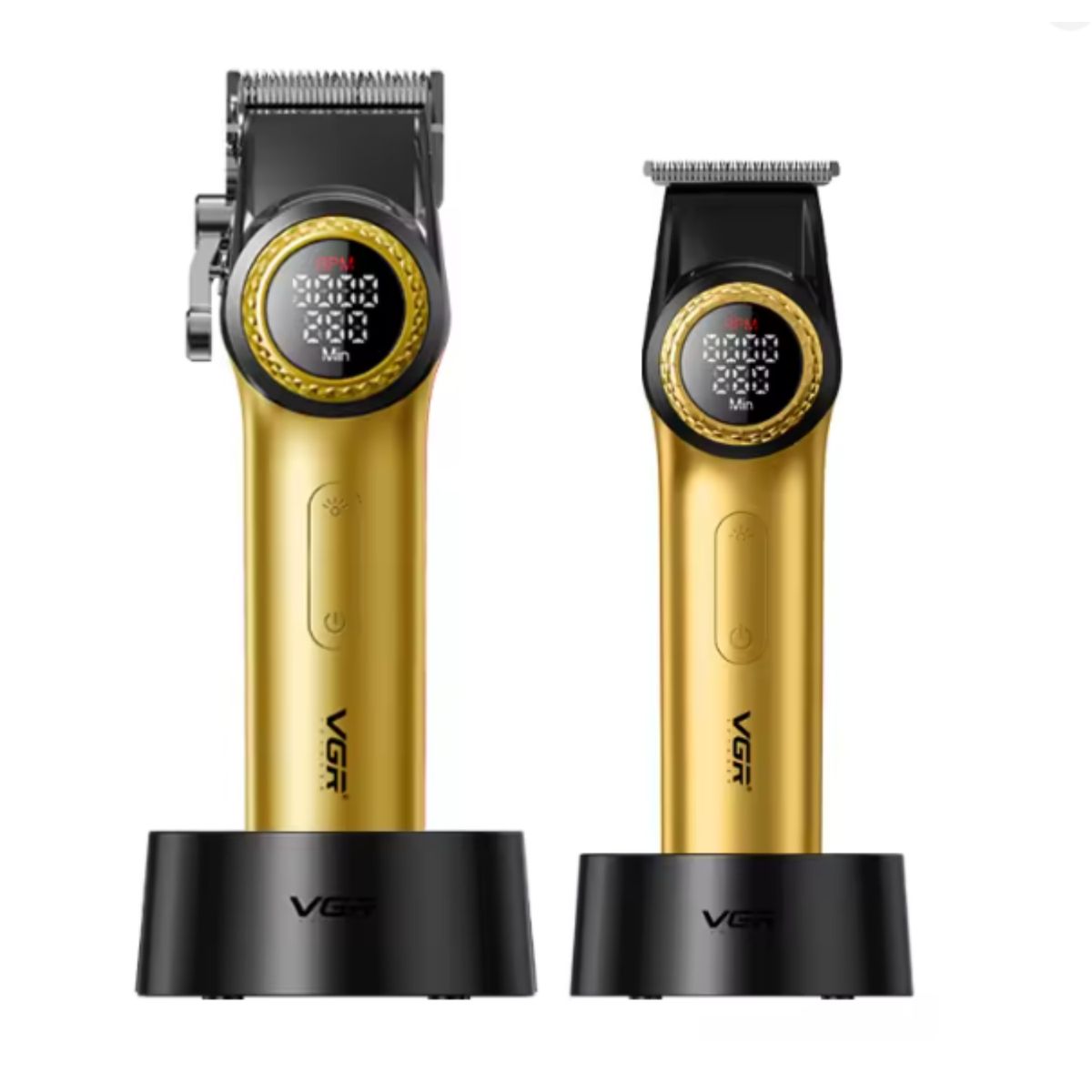 VGR VOYAGER - Barber Combo Dorado VGR Pro Cortapelo V-001 + Patillera V-977