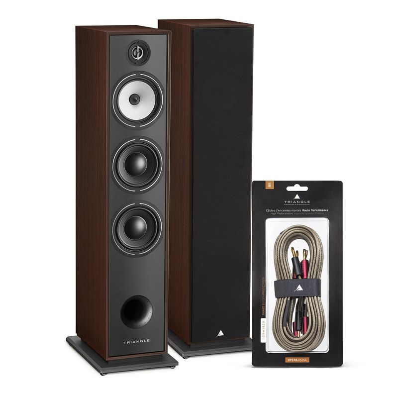 TRIANGLE - Parlante Columna Borea 08 Triangle  + Cable de Parlante Hifi Opera Speaker 2.5 mtr