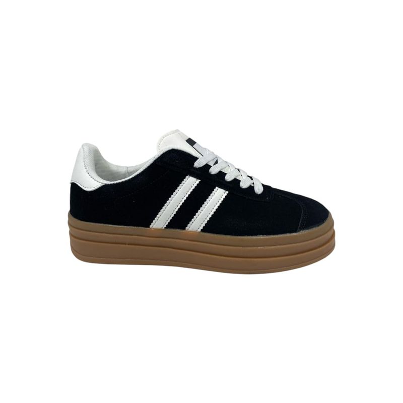 HERIEL - Zapatilla Negra Plataforma Mujer