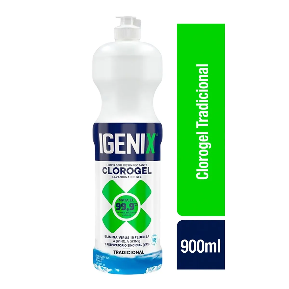 IGENIX - Limpiador Cloro Gel Igenix Tradicional 900ml