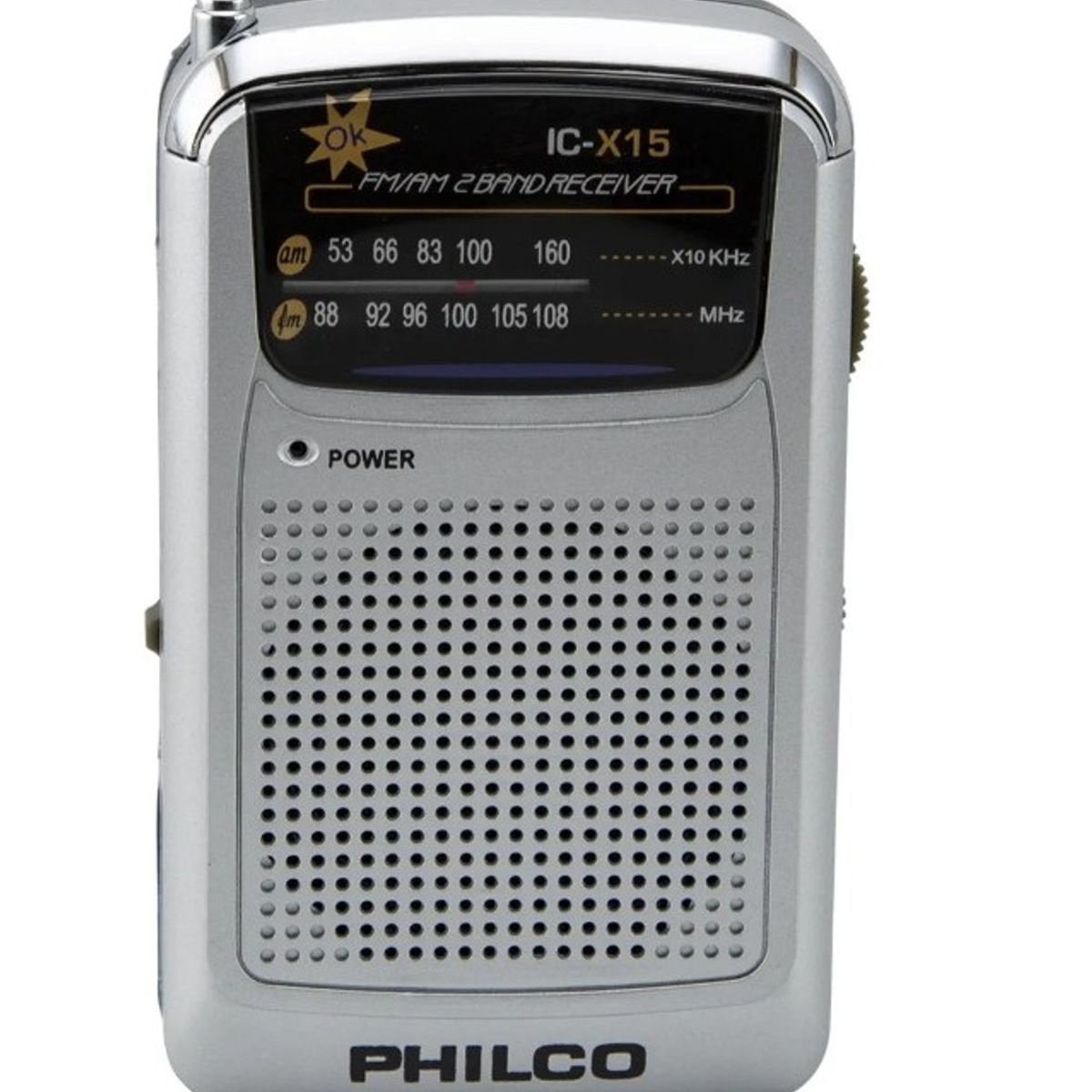 PHILCO - Radio Portátil De Bolsillo Análoga Fm Am Ic-x15 Philco