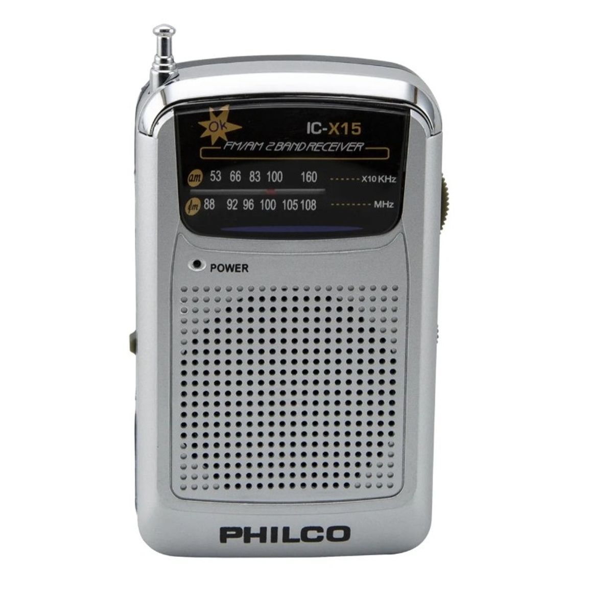 PHILCO - Radio Portátil De Bolsillo Análoga Fm Am Ic-x15 Philco