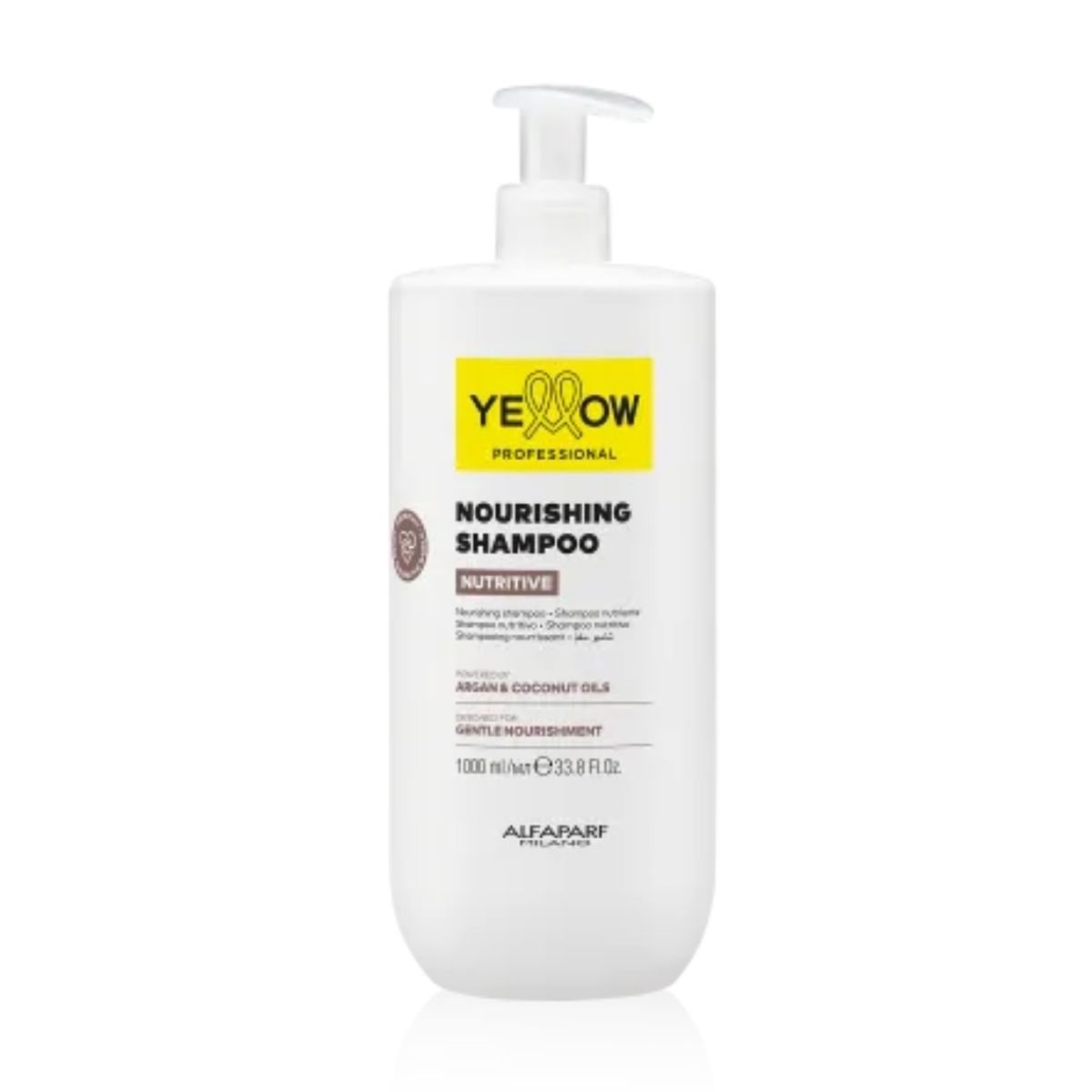 ALFAPARF MILANO - SHAMPOO ALFAPARF YELLOW NUTRICIÓN COCO Y ARGÁN 1000 ML