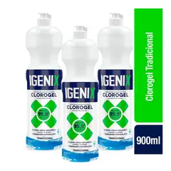 IGENIX - Pack X3 Limpiador Cloro Gel Tradicional 900ml