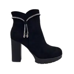 HERIEL - Botín Negro Taco Mujer