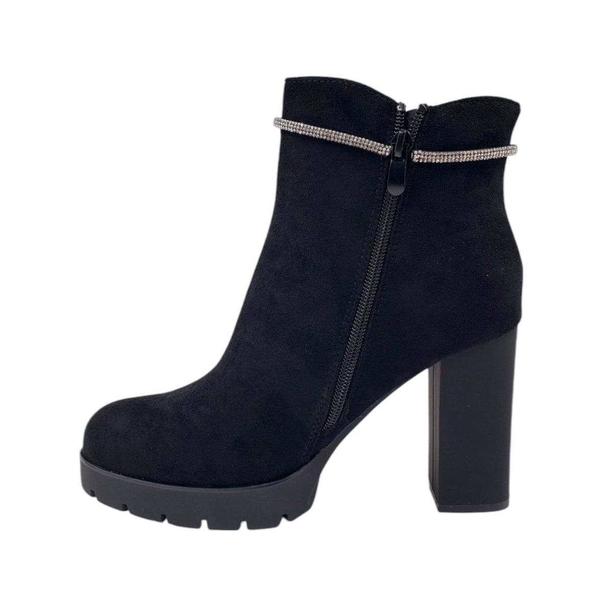 HERIEL - Botín Negro Taco Mujer