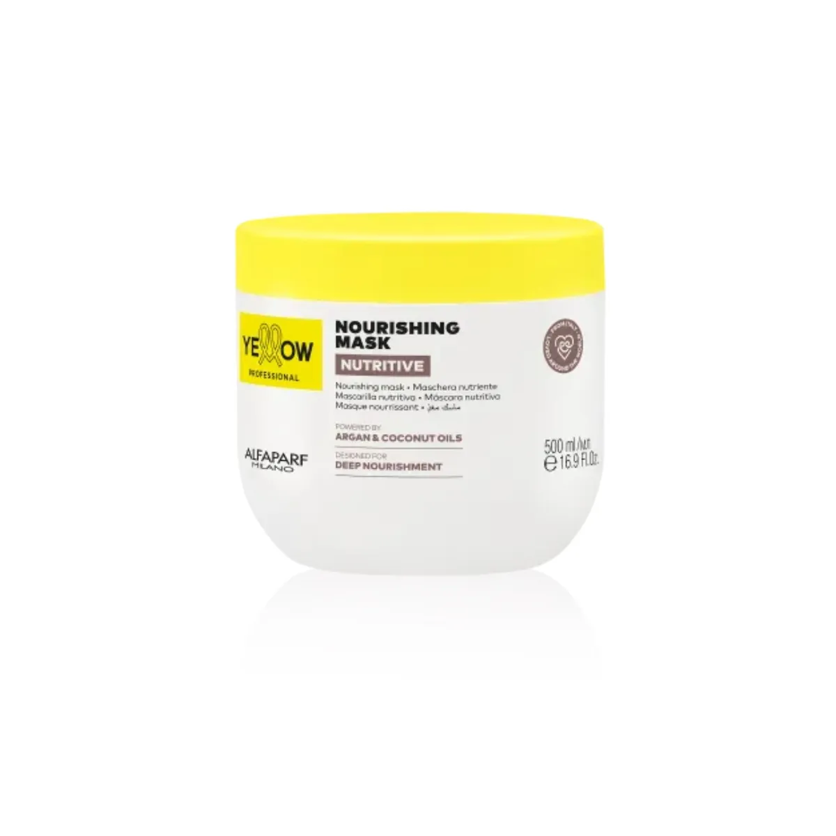 ALFAPARF MILANO - MASCARILLA ALFAPARF YELLOW NUTRICIÓN COCO Y ARGÁN 500 ML