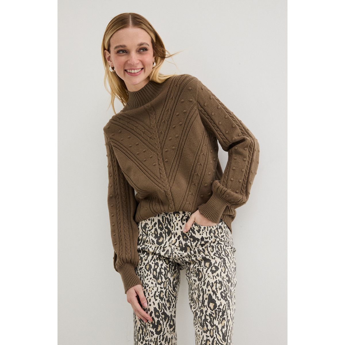 ASH - Sweater Verde Musgo Mujer Ash