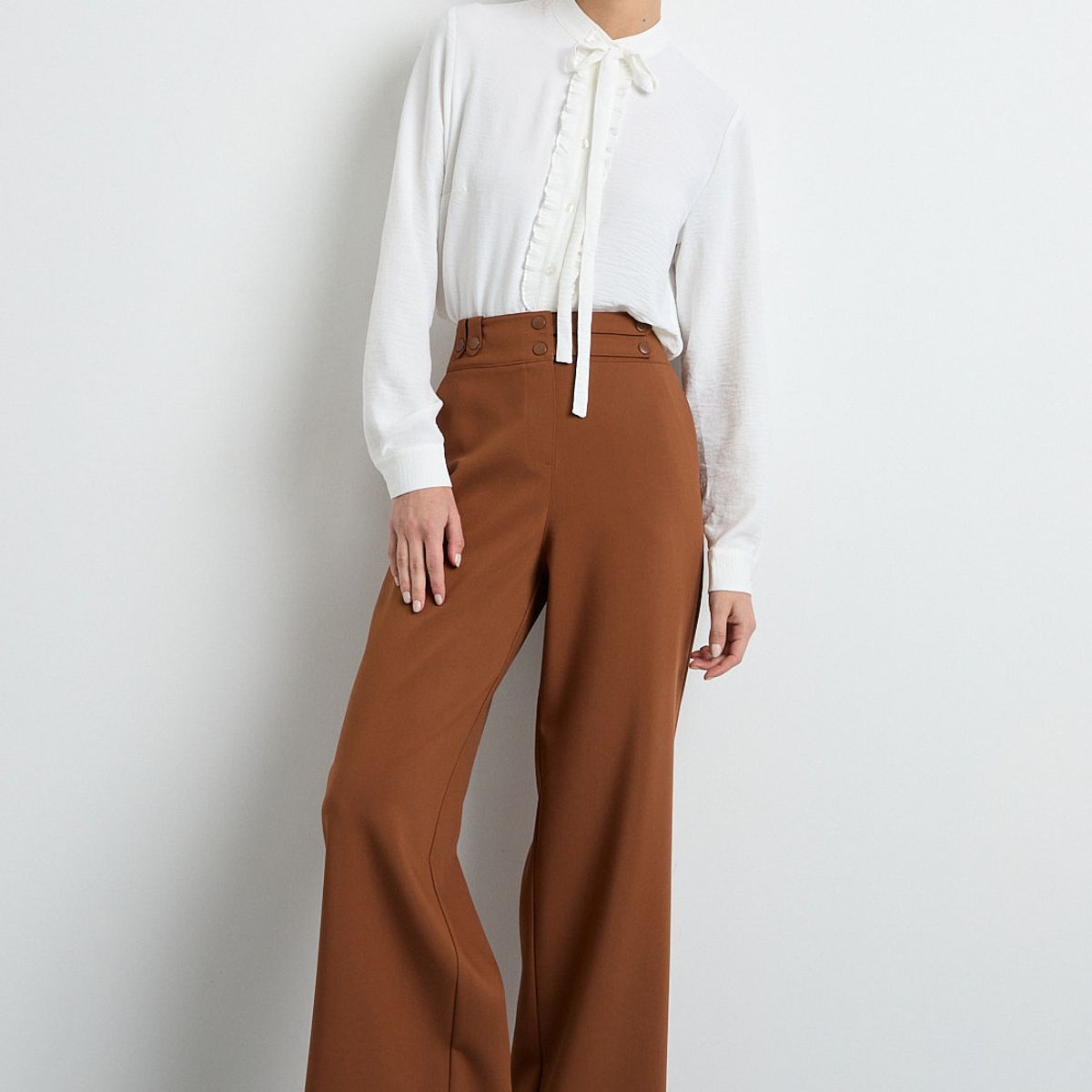 IO - Pantalon Café Mujer Io