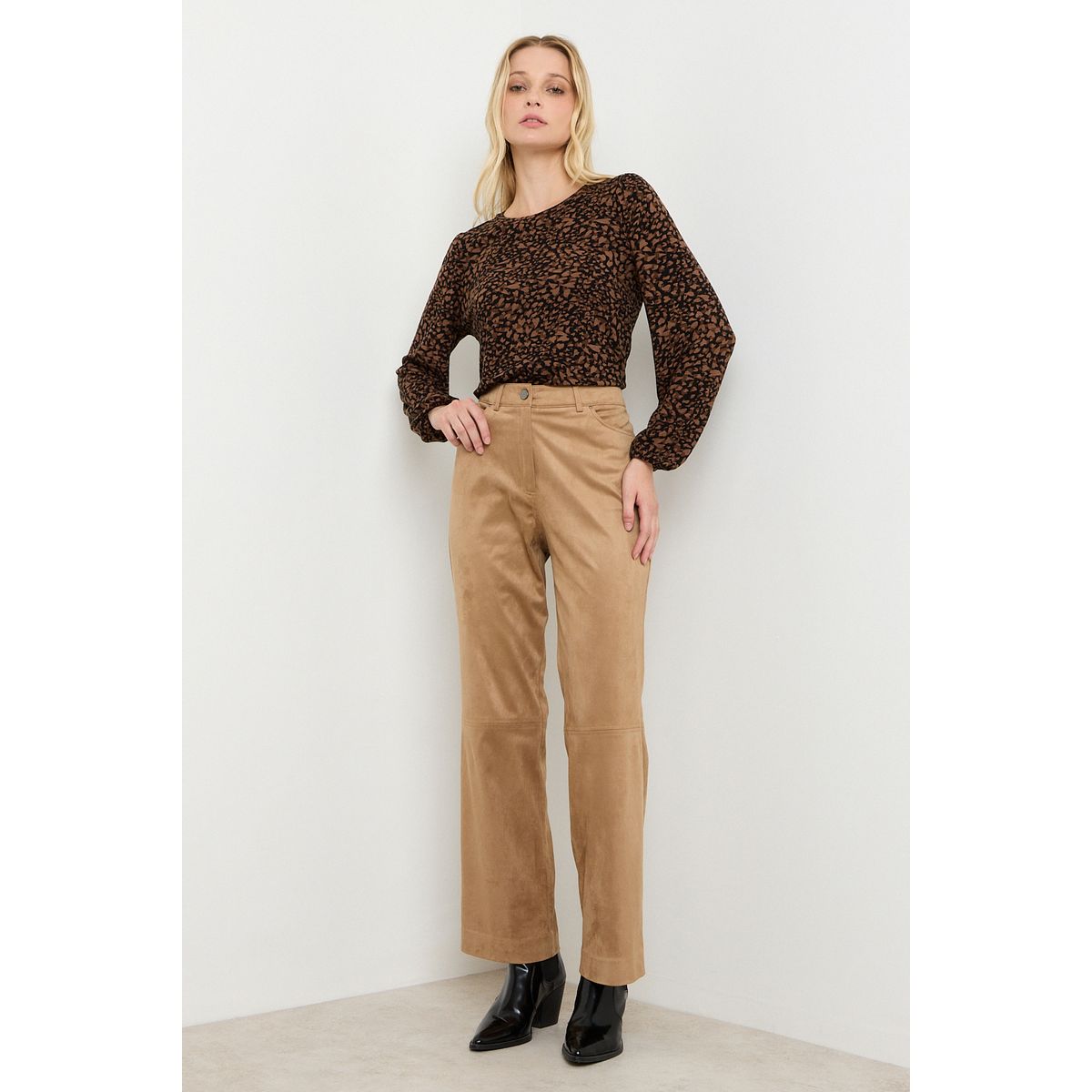 ASH - Pantalon Café Mujer Ash