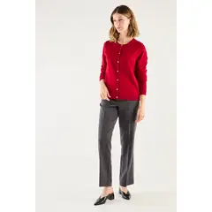 MA GRIFFE - Cardigan Rojo Mujer Magriffe