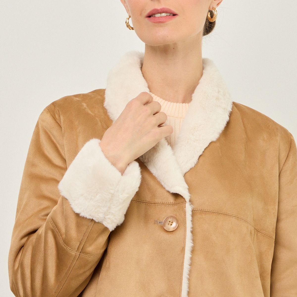 MA GRIFFE - Chaqueta Café Mujer Magriffe